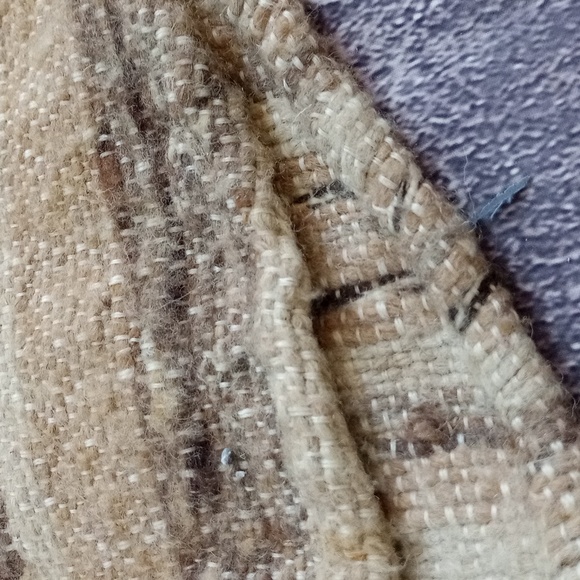 Vintage Handmade Wool Hood PONCHO  UNISEX - Picture 3 of 5